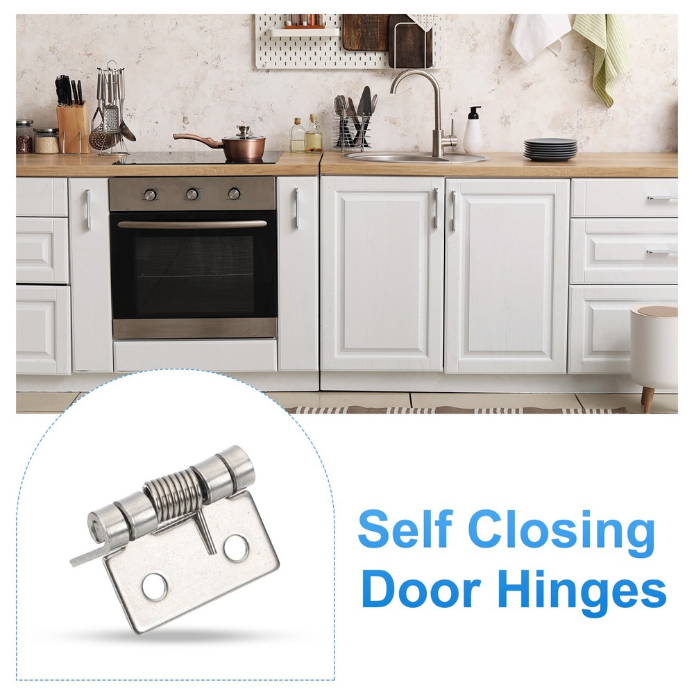 4 Piece Spring Hinges 1\" for Doors with Automatic Closing