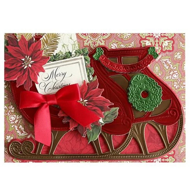 2 Anna Griffin Matte Foil Holiday Card Stock Set for Paper Craft Matte Foil Card