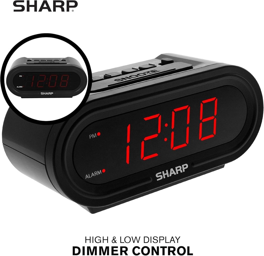 AccuSet Automatic Smart Alarm Clock – Self-Setting Digital Clock Auto Time & DST