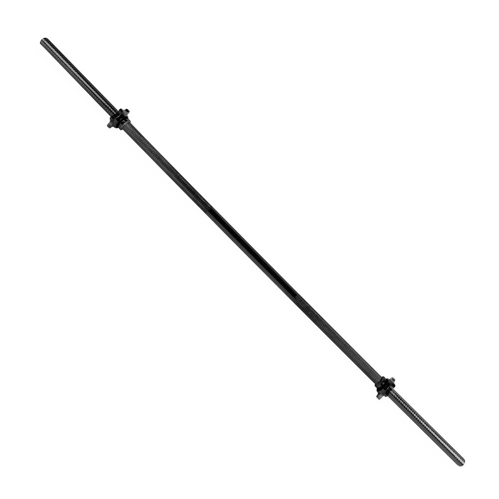 72" Regular Solid Threaded Bar, Black
