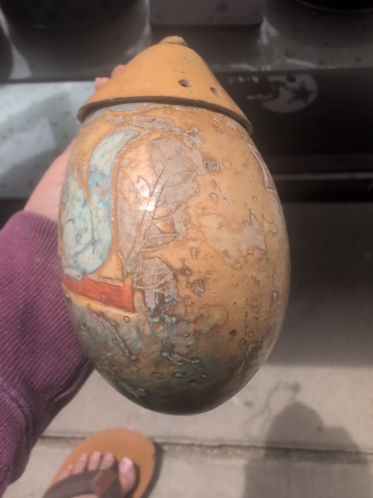 hand-painted gourd art