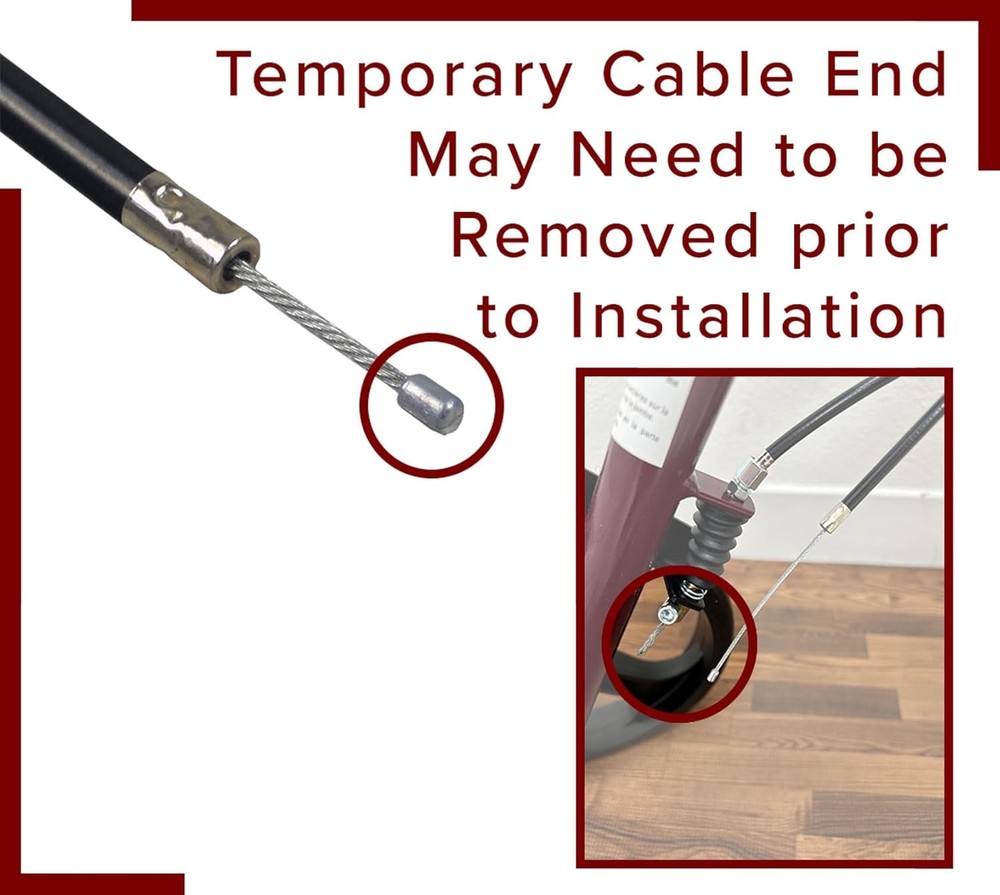 AlveyTech 34" Walker Brake Cable Replacement - for Most Mobility Rollators,...