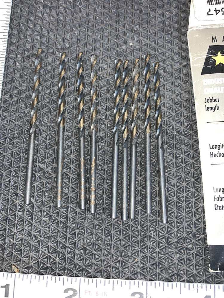(9 ea. )  7/64"  jobber drill bits  135point M7 Drill Bits Triumph 4F547 9pack