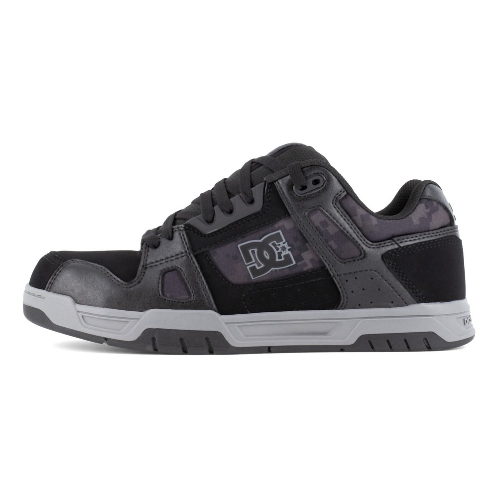 Dc Work Crew Stag Work Men's Composite Toe Work Shoe - Black/Gray - 9.5 Medium