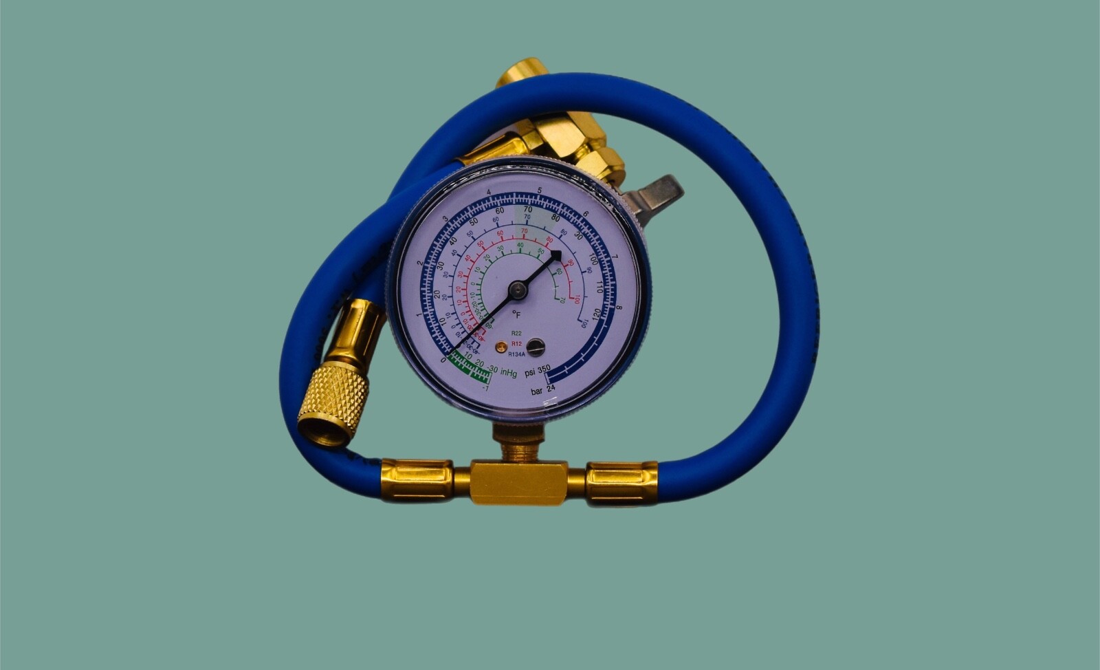 Arctic Air for R22 | 6 Cans + Brass Gauge | 4oz EnviroSafe | Get Colder Air!