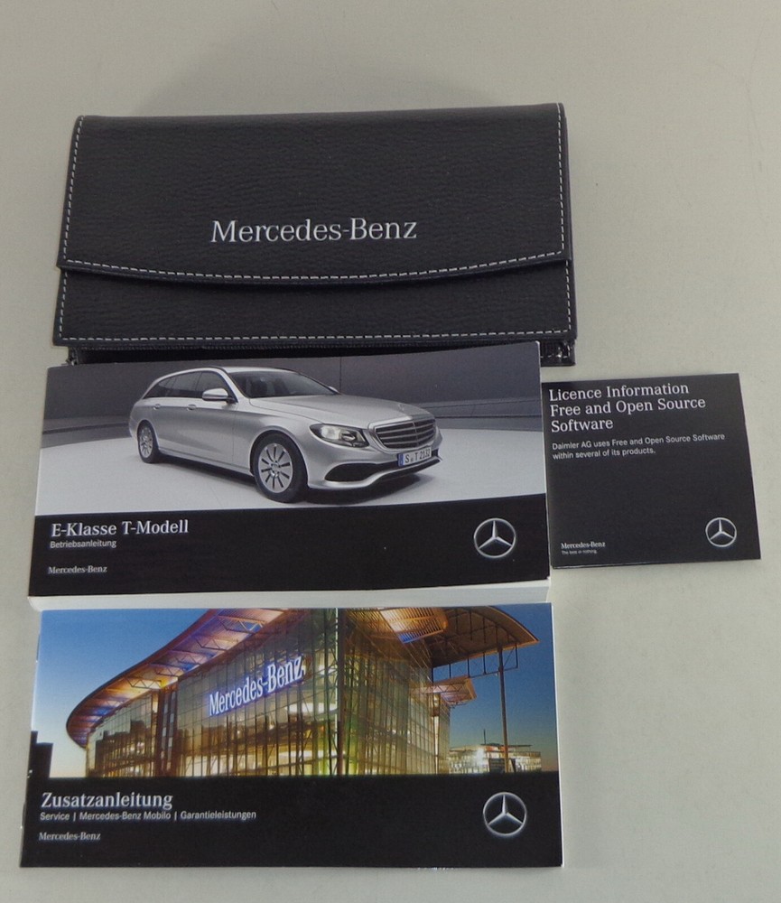 Folder + Operating Instructions Mercedes Benz E-Class T-Model S213 From 2016