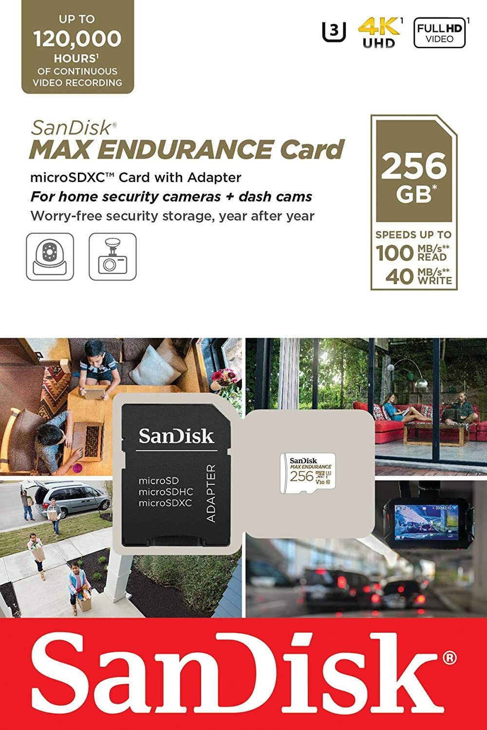 SanDisk Max Endurance Micro SD Memory Cards Security Cams Dash Cams & Cameras