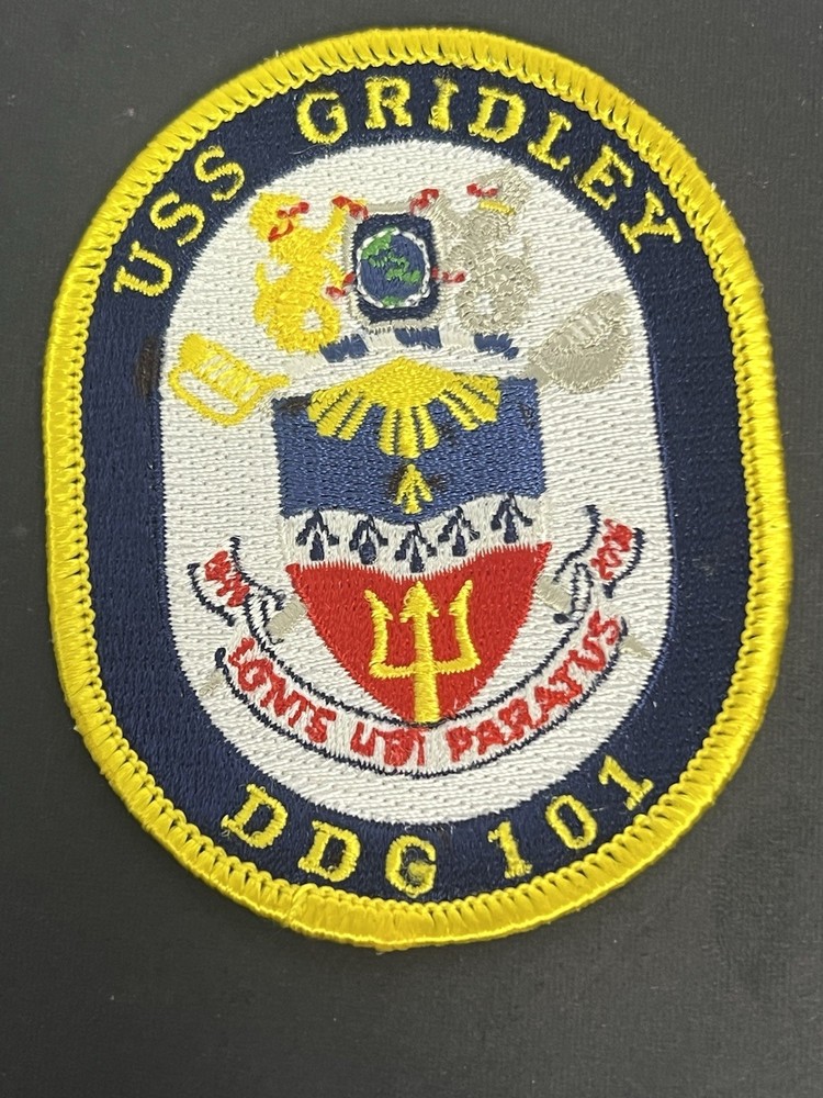 USS Gridley DDG 101 - USN - Ship - Destroyer Patch