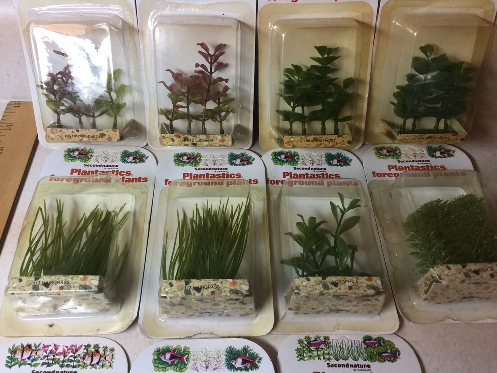 Second Nature Plastic Aquarium Plants 11 pieces