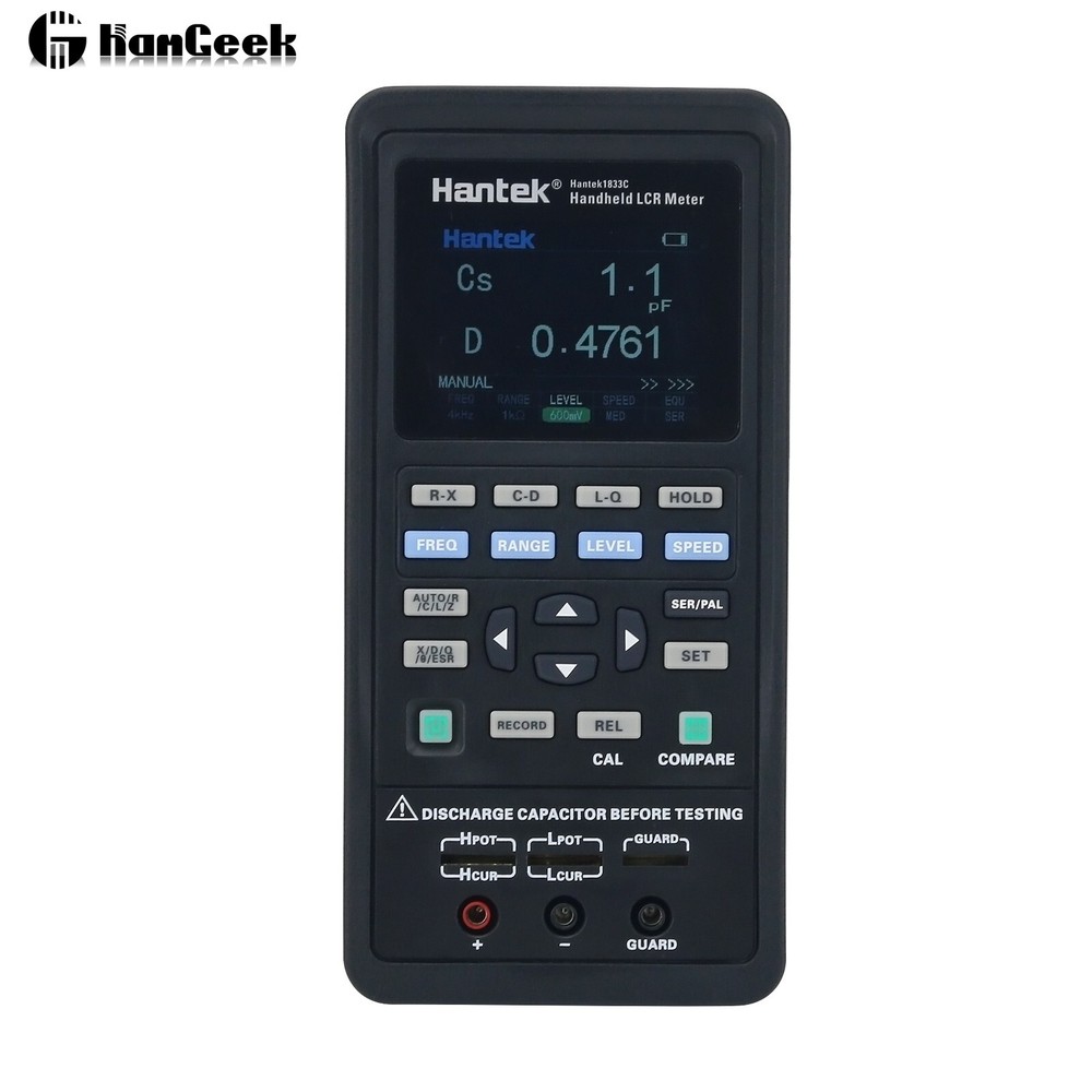Hantek 1833C LCR Meter 2.8'' LCD for Inductance Capacitance Resistance Testing