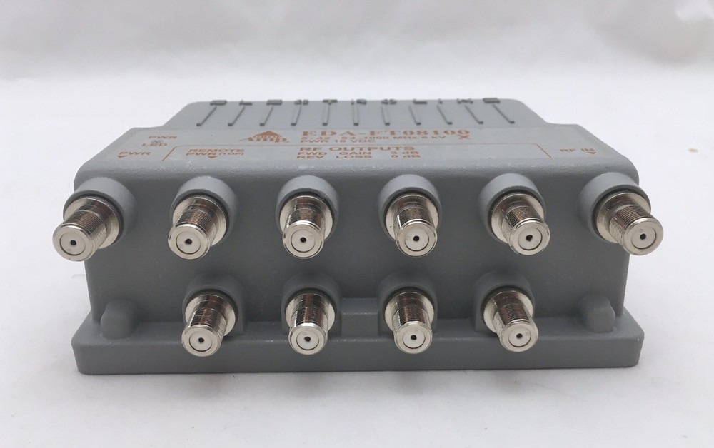 Electroline EDA-FT08100 8-port RF/CATV Cable Distribution Amplifier & Return