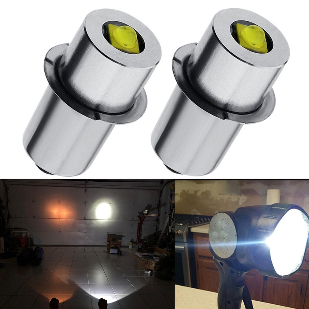 2Pcs Led Bulb Replace For Hitachi UB18DEL 14.4V & 18V Flashlight,Bright White