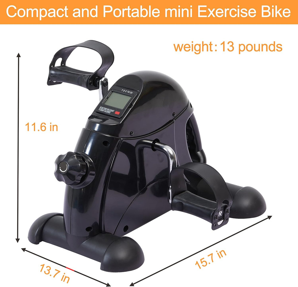 PEDAL EXERCISER MACHINE Mini Exercise Bike Cycling with LCD Display