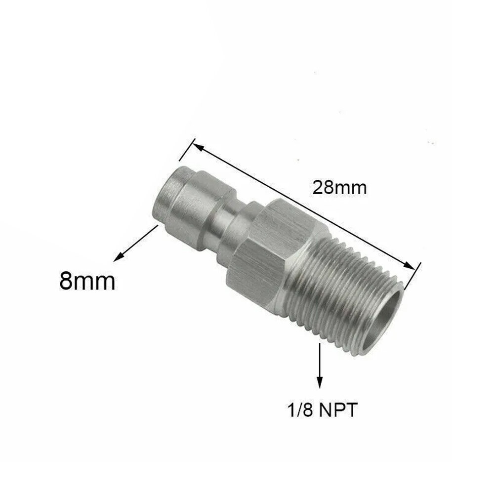 1 * Set Quick Disconnect 8mm 1/8 Npt Thread Durability Male And Female