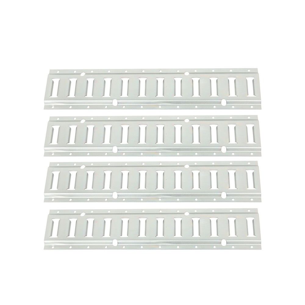 Labwork Silver 4 Pack 2' E Track Tie Down Rail Kit Rail For Enclosed Cargo