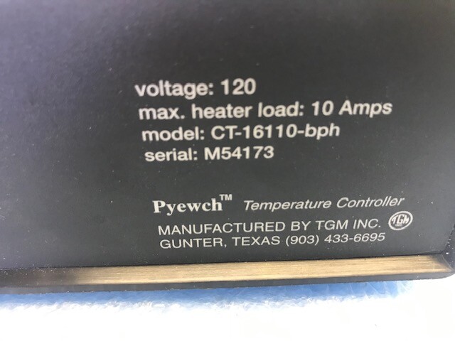 TGM PYEWCH MODEL CT-16110-BHP TEMPERATURE CONTROLLER,
