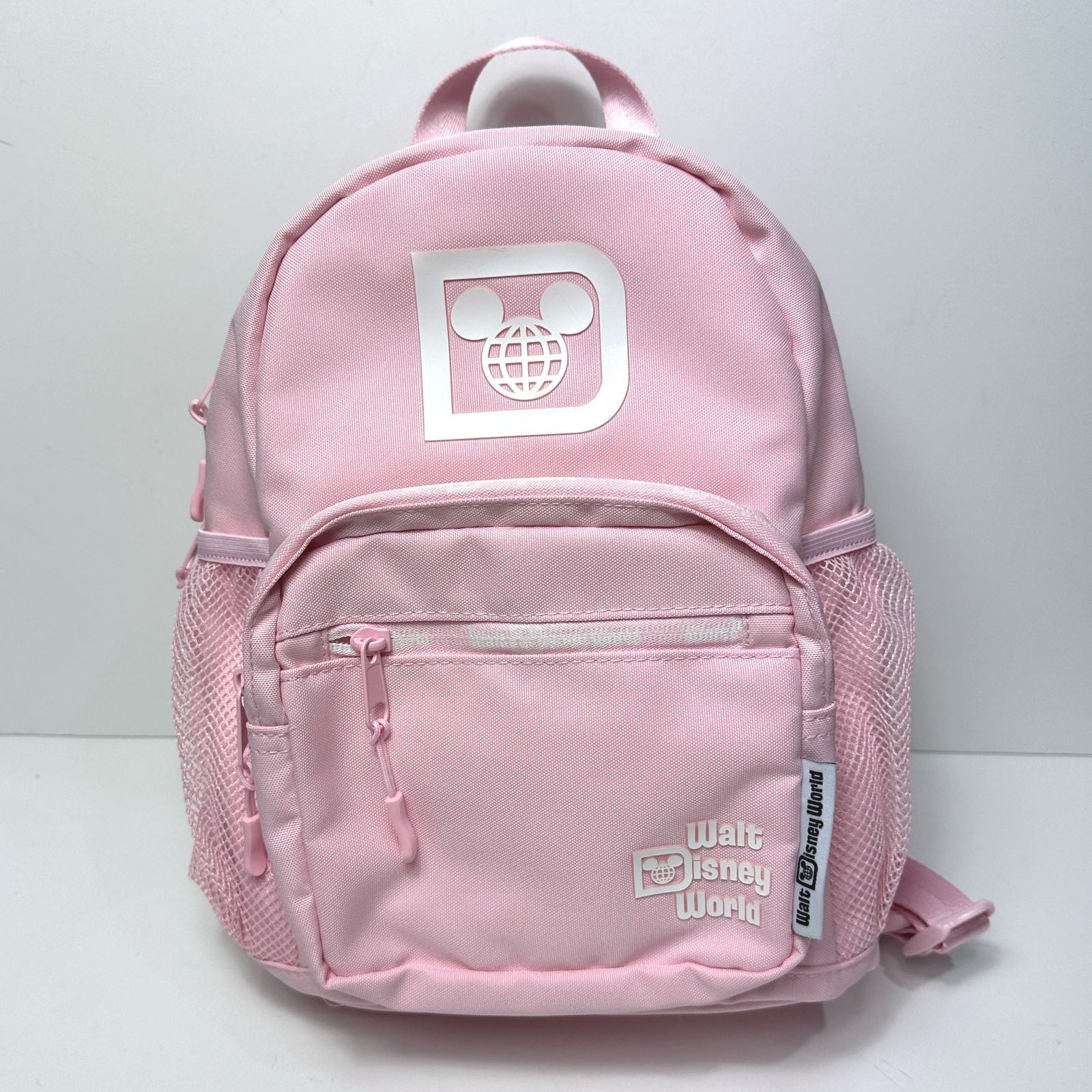 Disney Parks Walt Disney World Logo Backpack Medium 13" Pink Shoulder Bag