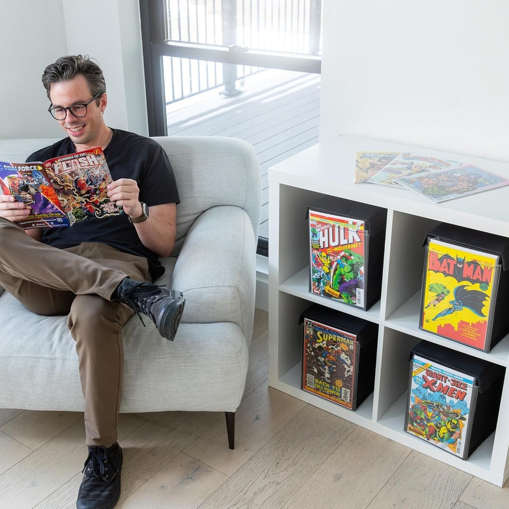 Comic Book Storage Box with Comic Book Display Window