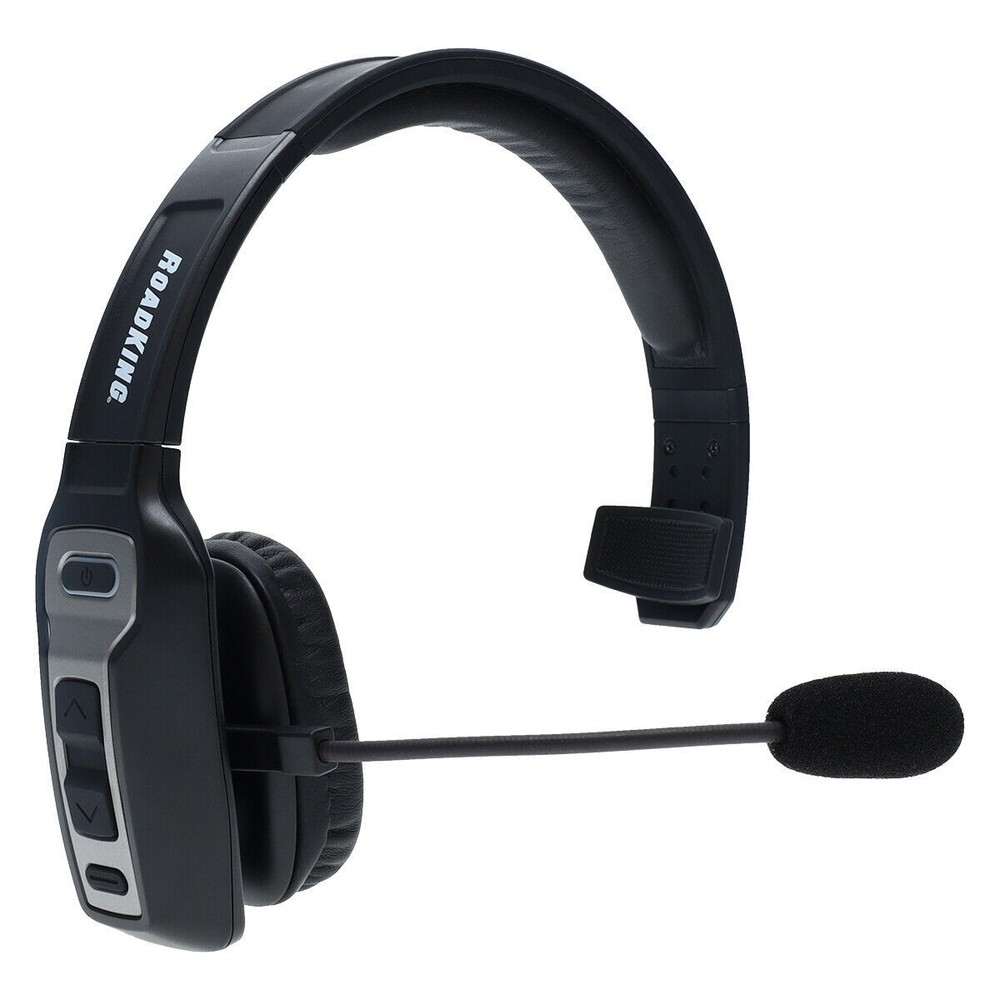 Mono Bluetooth Headset - Black Trucker Office Phone Device
