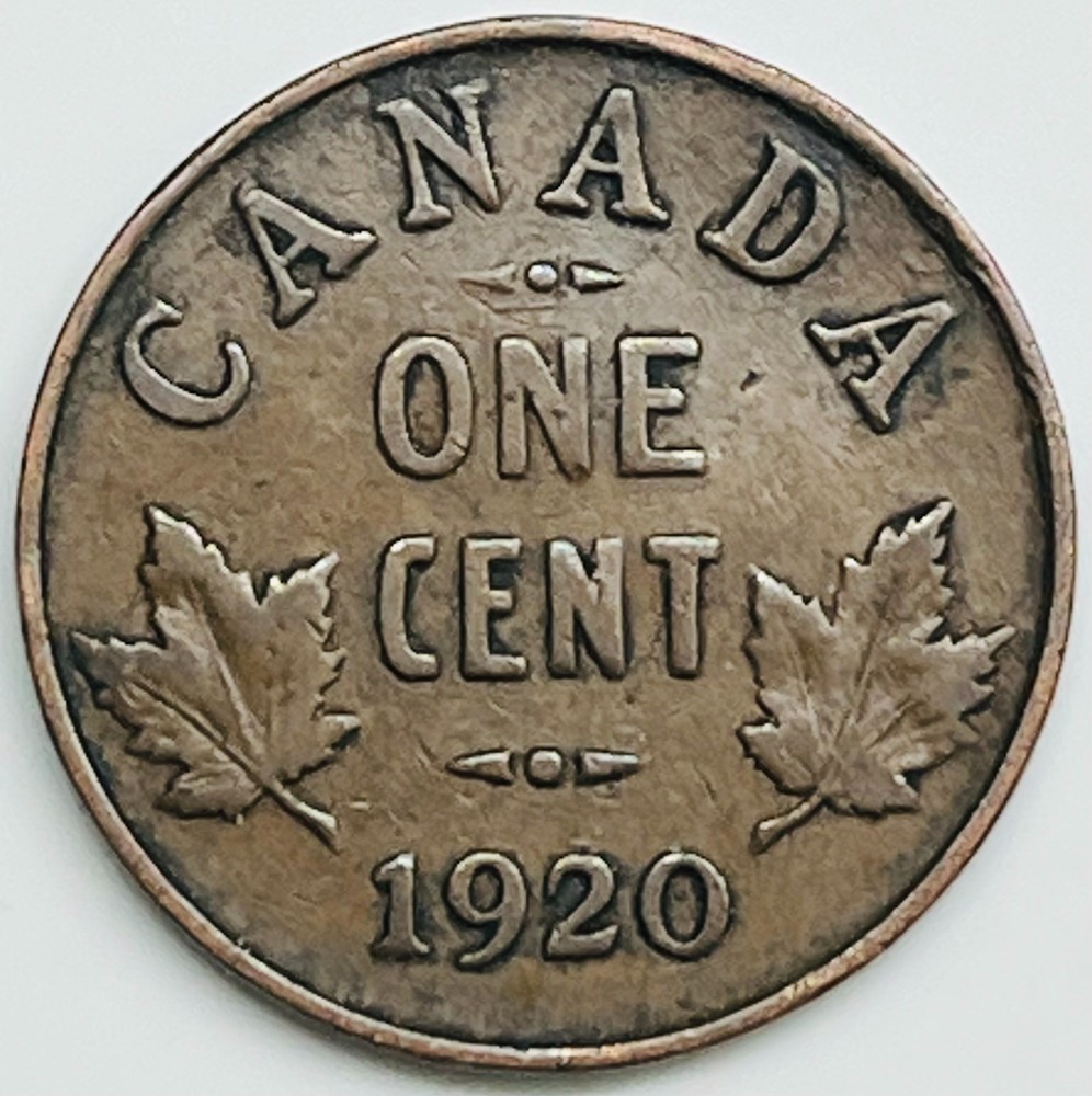 1920 Canada Small Cent KM# 28 Circulated Condition