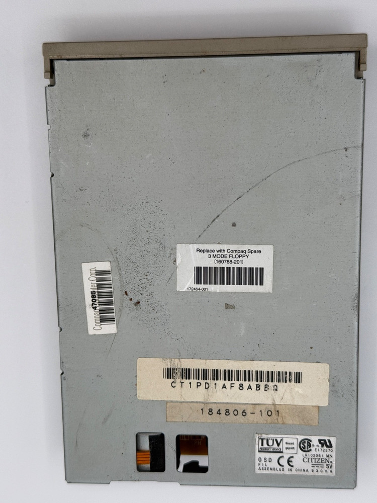 💾 Vintage Internal 3.5 Floppy Disk Drive Citizen E24M 246436A-76 Untested
