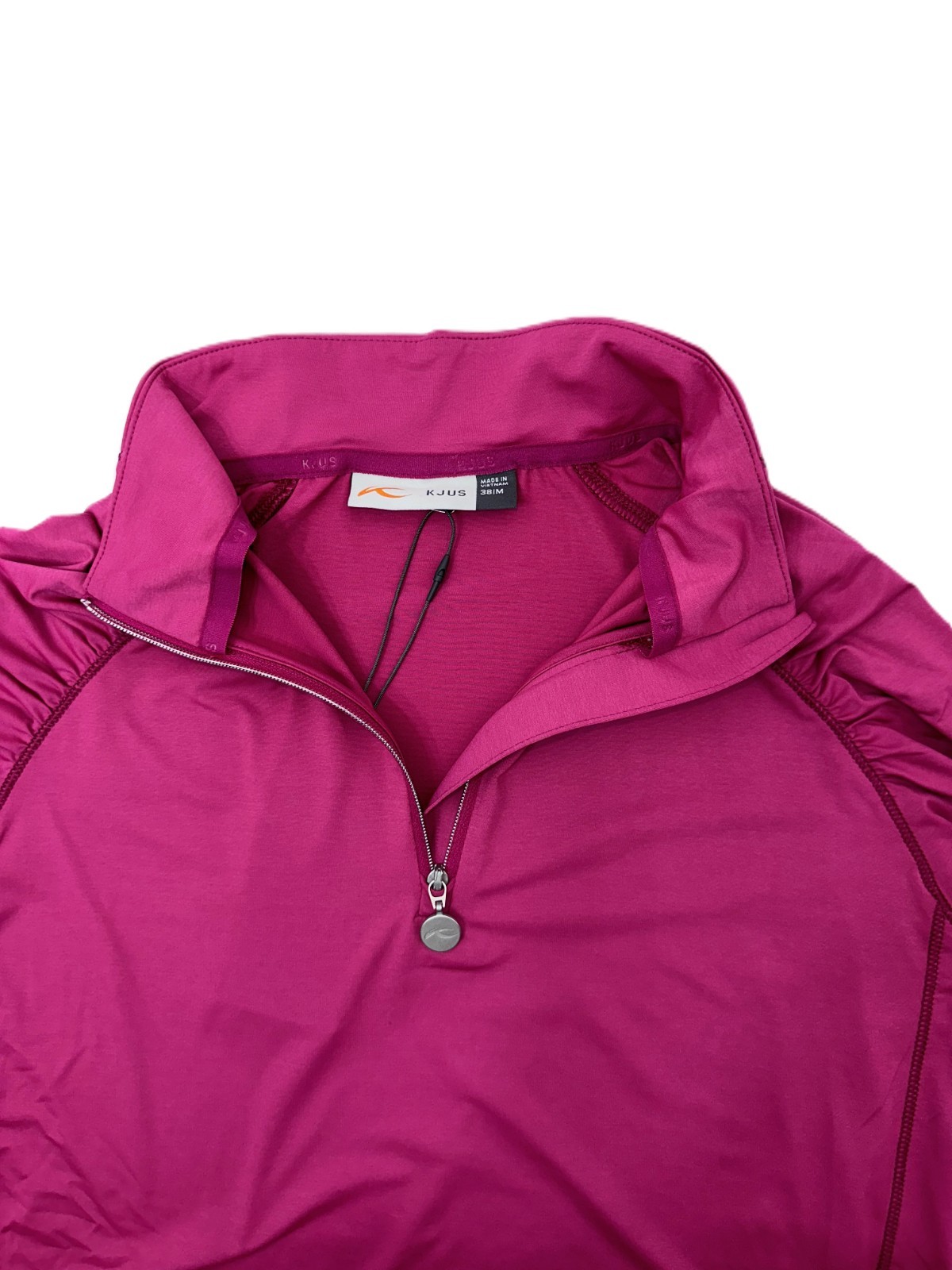 $200 KJUS Women's Noras Cooling Half Zip Top -Fuchsia - 38/Medium-New With Tags