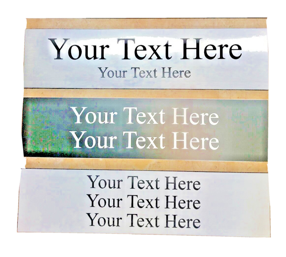 Solid Brass Imprinted Plate