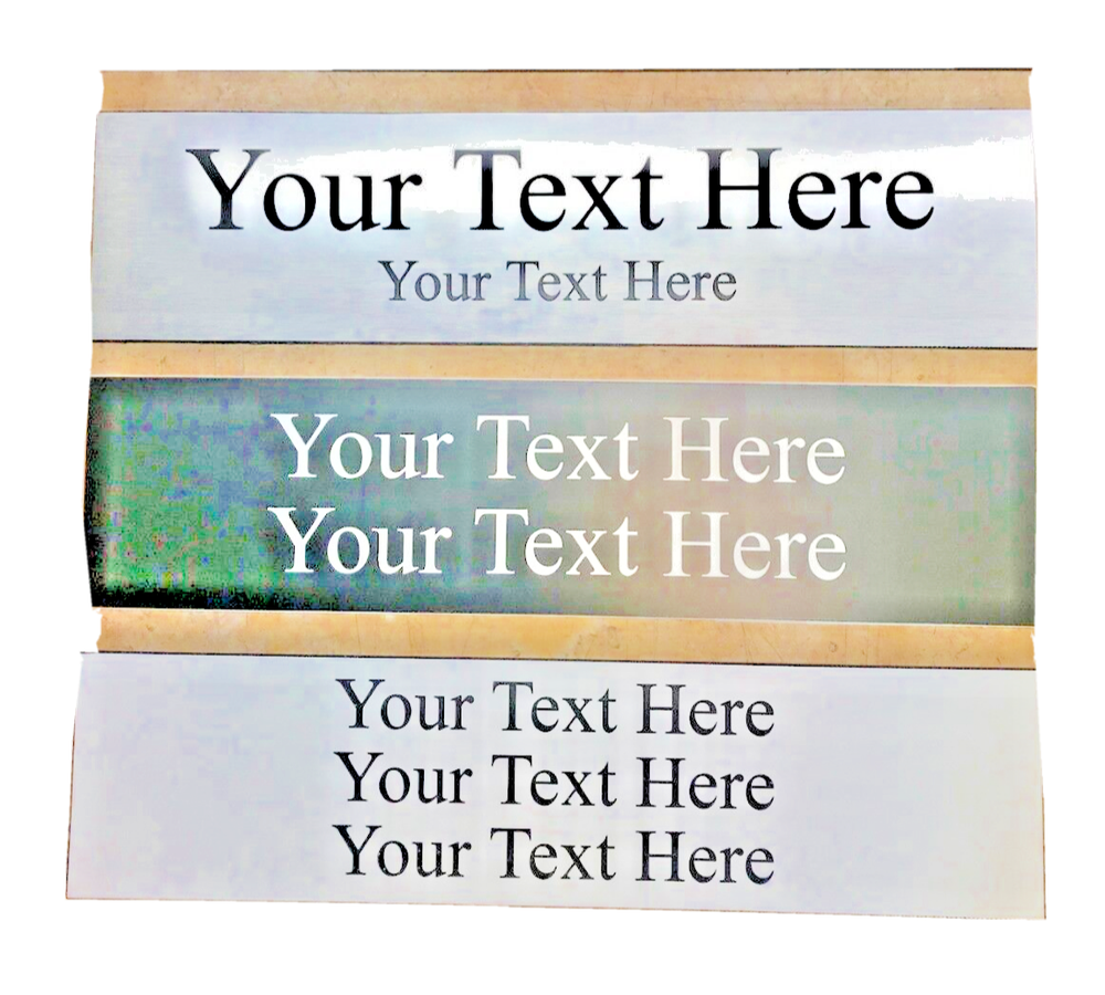 Solid Brass Imprinted Plate