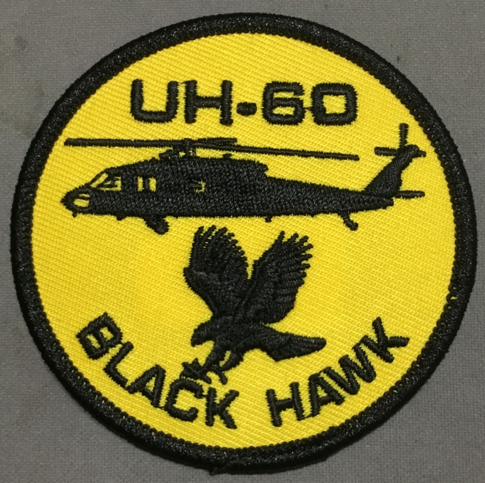 UH-60 Black Hawk Helicopter Embroidered Patch