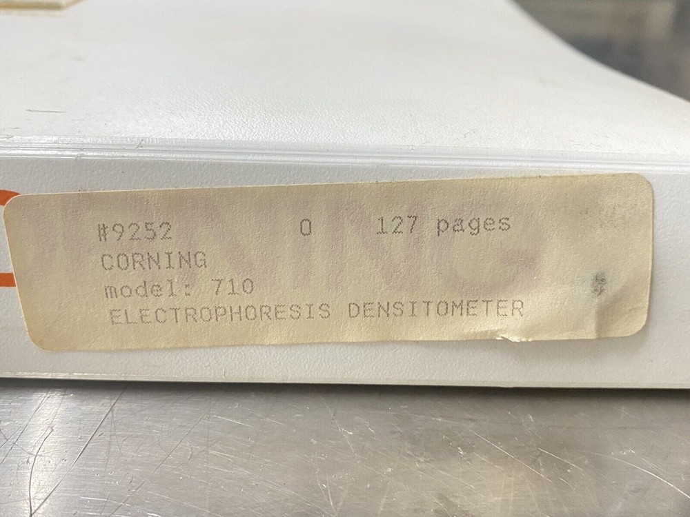Corning 710 Electrophoresis Densitometer - Users Guide / Instruction Manual