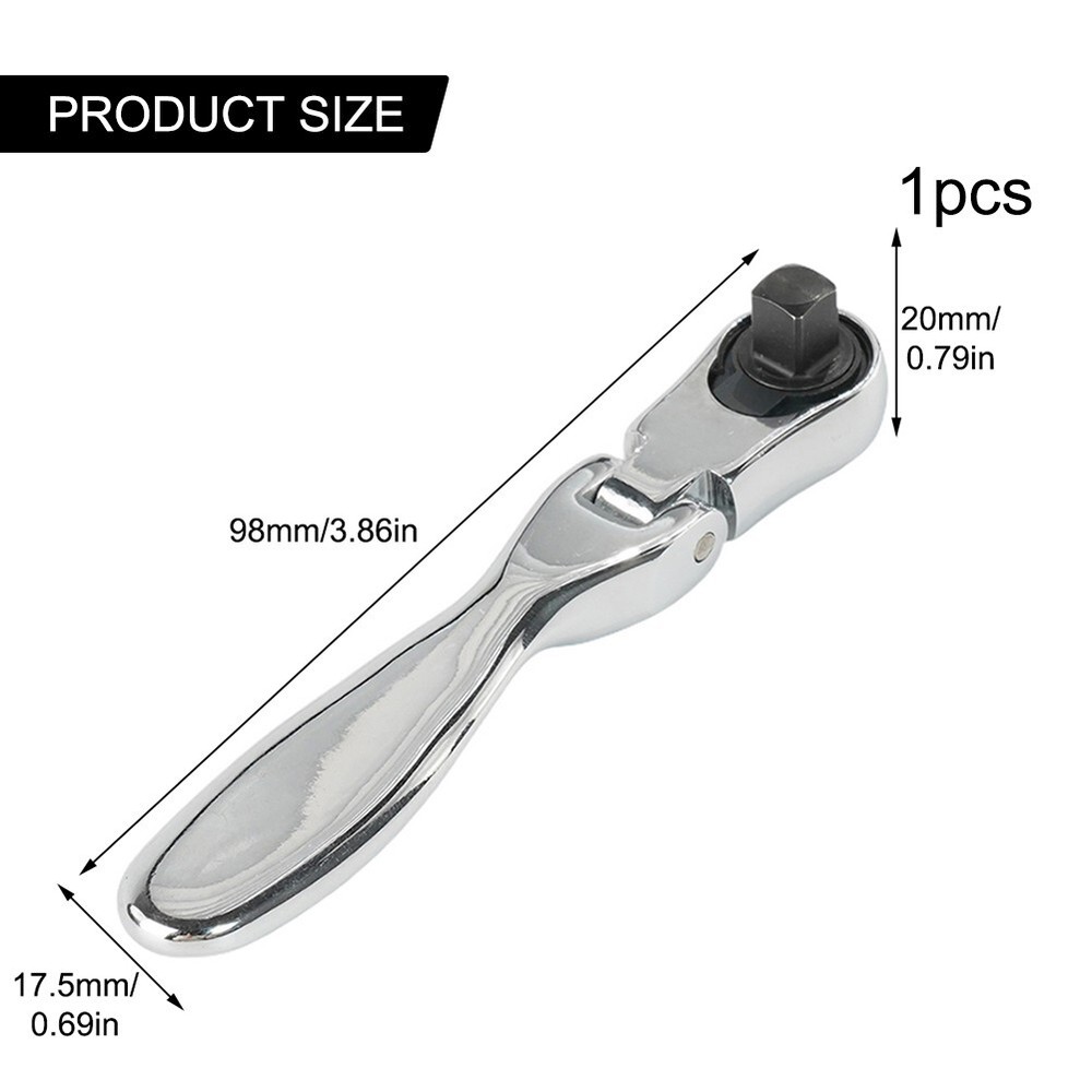 2 In 1 Mini Ratchet Wrench Screwdriver 72 Teeth Socket Batch Head/Quick Spanner