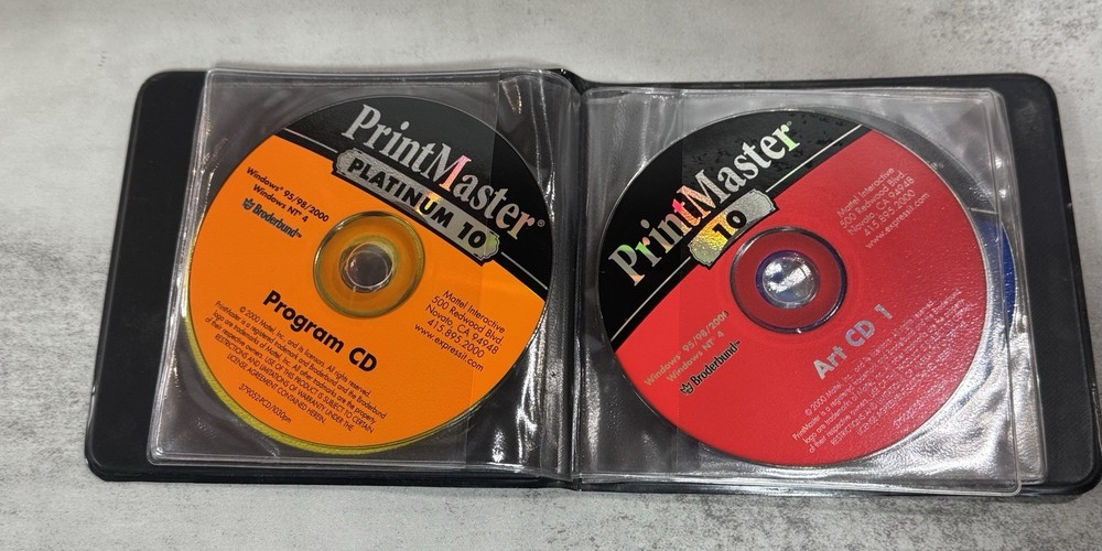 PrintMaster Platinum 10~ 1997-9 CD’s
