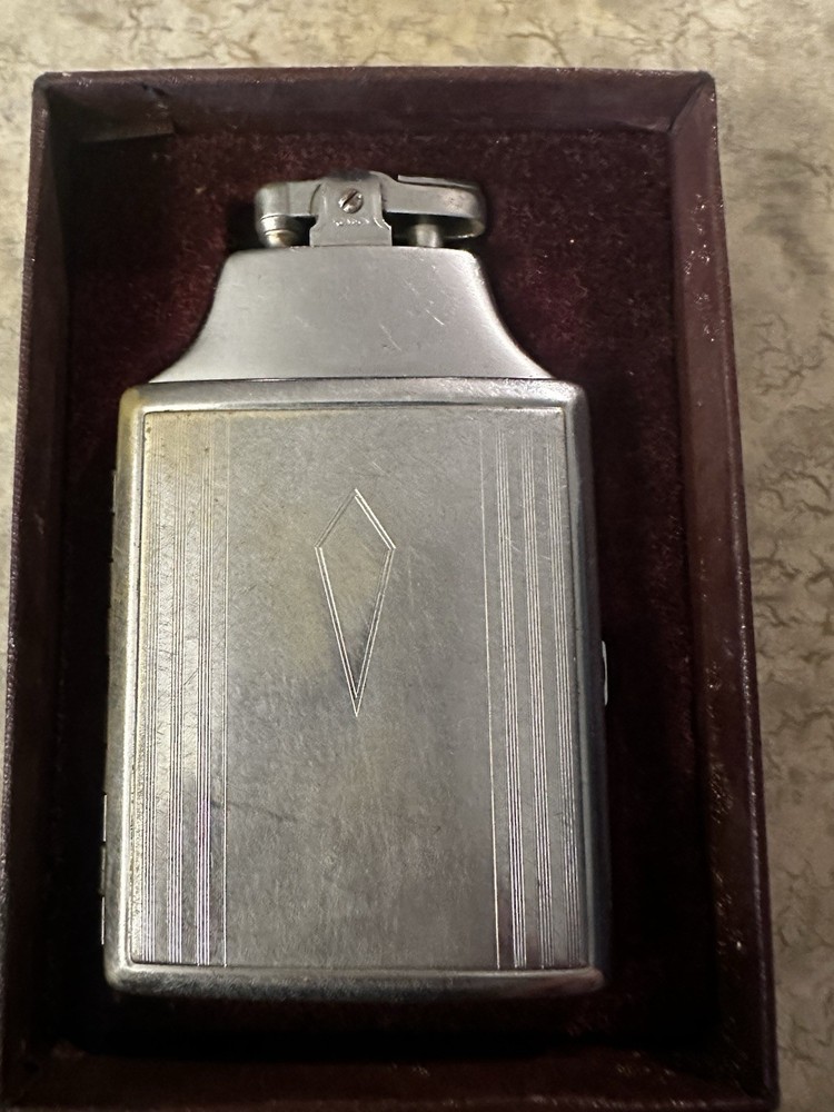 Vintage RONSON cigarette case lighter - Original packaging - Collectable unique