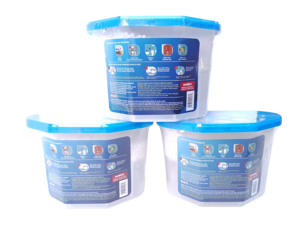 ECOFIZZ Moisture Eliminator Absorber. 16.9 oz Each 3 Pack