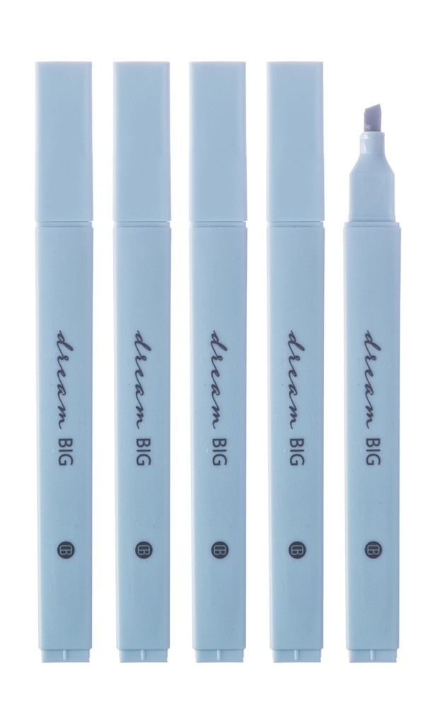 DIVERSEBEE Bible Highlighters with Soft Chisel Tip, 5 Pack 5 Pack, Blue