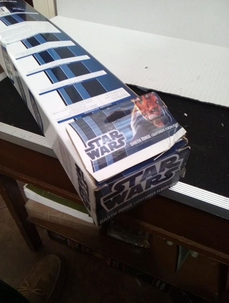 2012 Star Wars - Darth Maul Lightsaber Flashlight " BOX DAMAGE!
