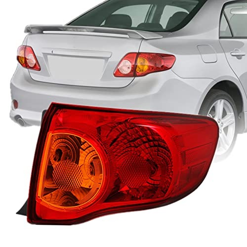 Outer Right Tail Light Assembly Replacement for Corolla OE-Style 2009-2010