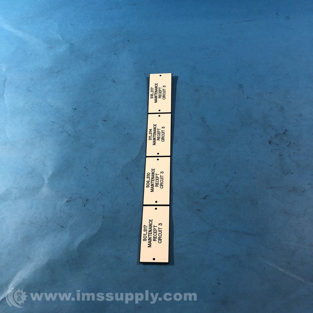 Label Plate Set FNIP