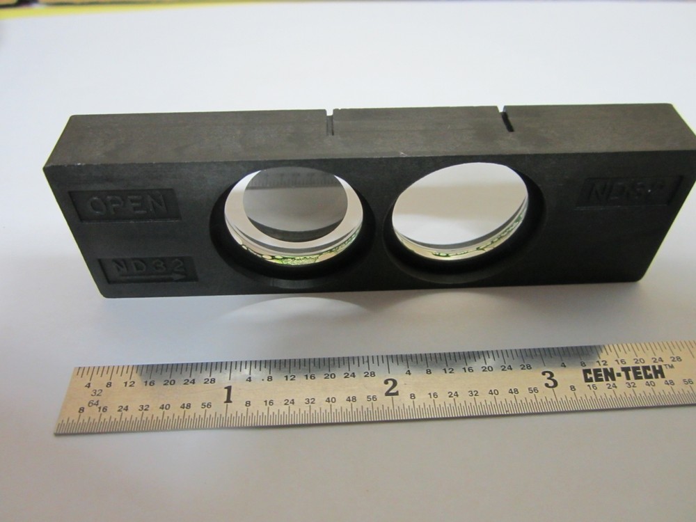 OPTICAL MICROSCOPE PART NIKON FILTER SLIDE OPTICS AS IS BIN#G4-43