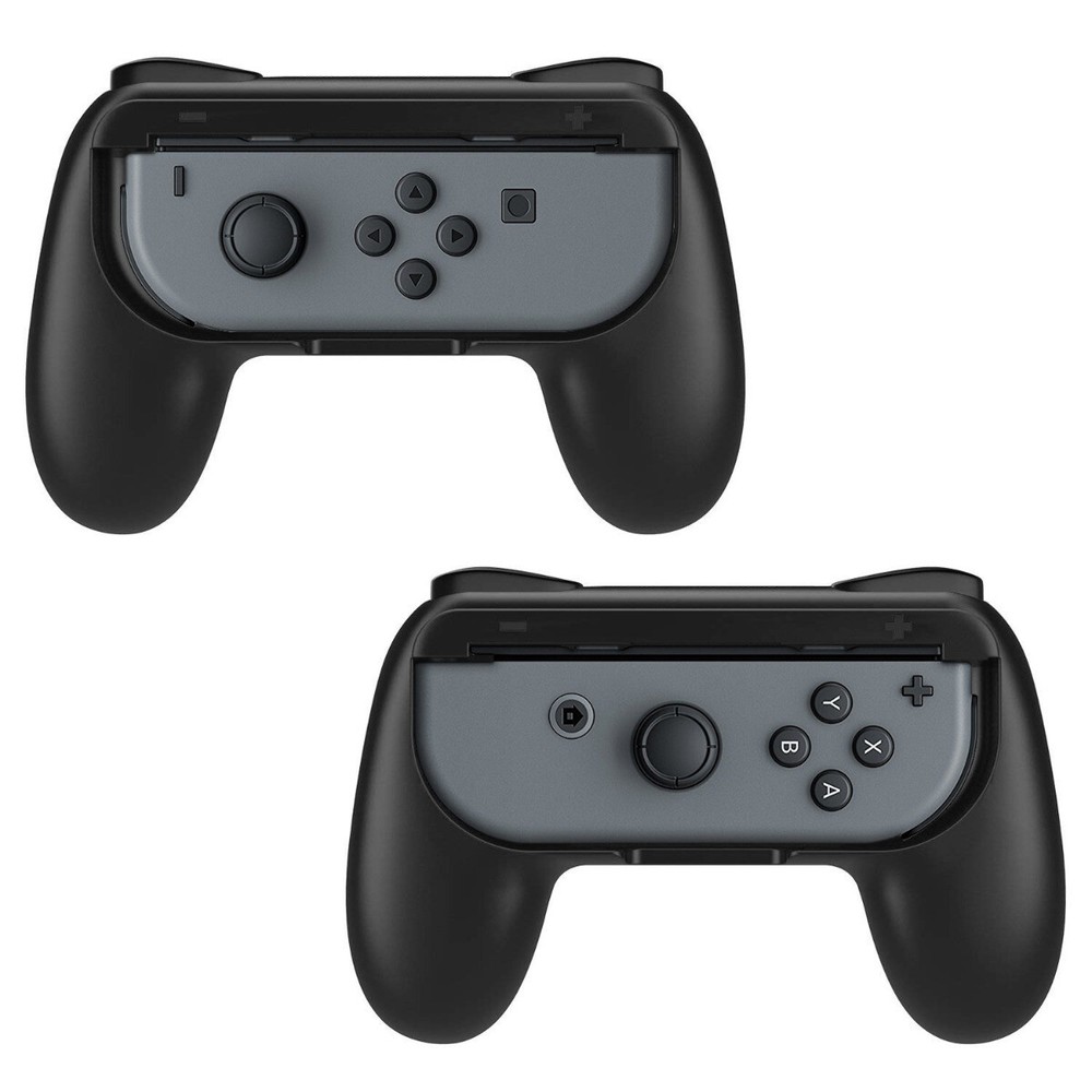 Switch Joy-Con Controller Handle Grip Nintendo Switch (Red/Blue/Black)2PK