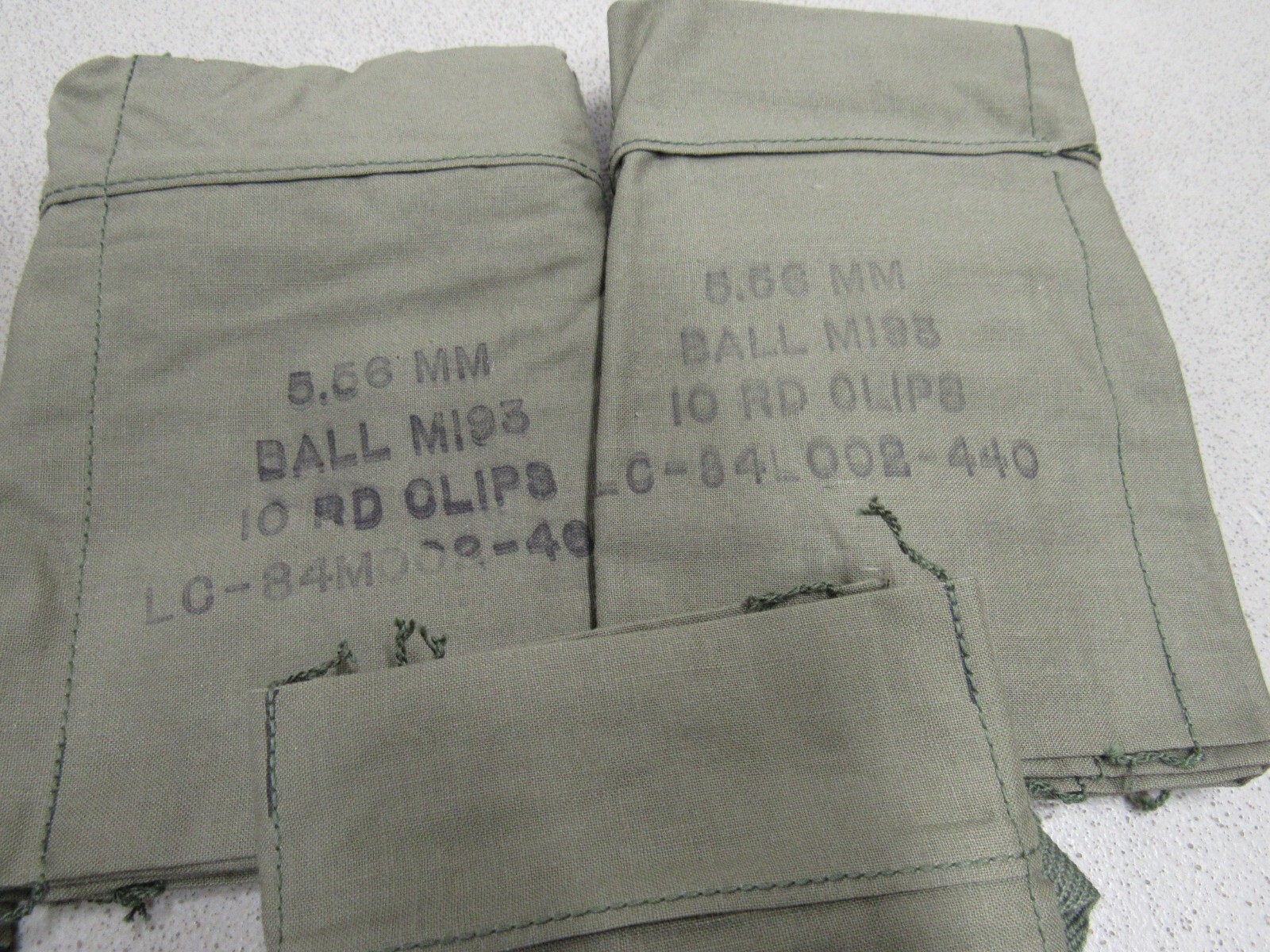 US VIETNAM ERA 7 POCKET AMMO BANDOLIER 1974 DATED UNISSUED US ARMY USMC 223