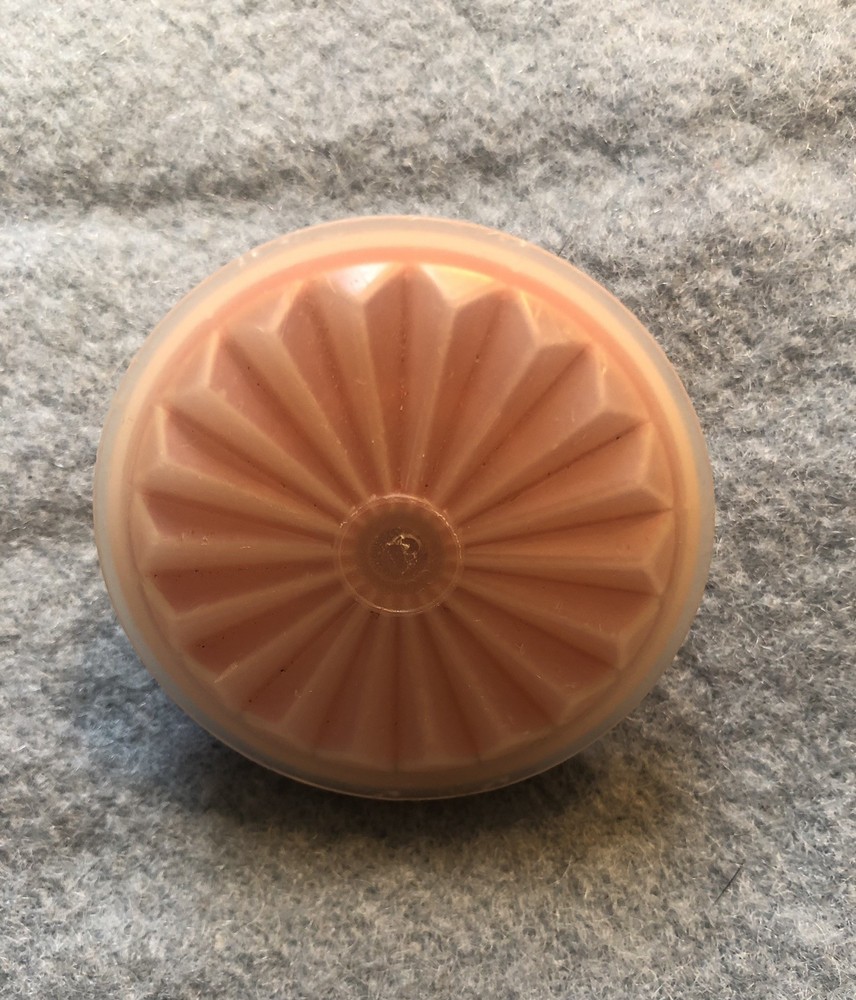Tupperware Small Push Button Orange Replacement Lid 2.5”