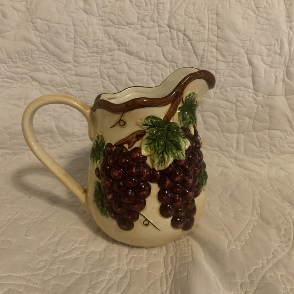 Arc Hand Painted Collection - Grapevine Design - Pitcher - Pre-Owned