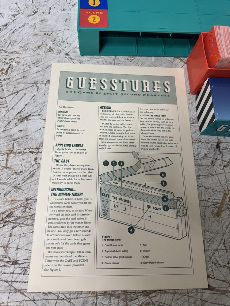 1990 Gesstures Game Pre Owned Good Condition