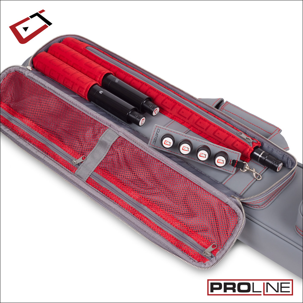 Cuetec Pro Line Gray 4x8 Soft Pool Cue Case
