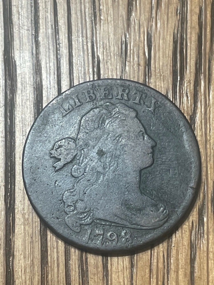 1798 DRAPED BUST  LARGE CENT FINE