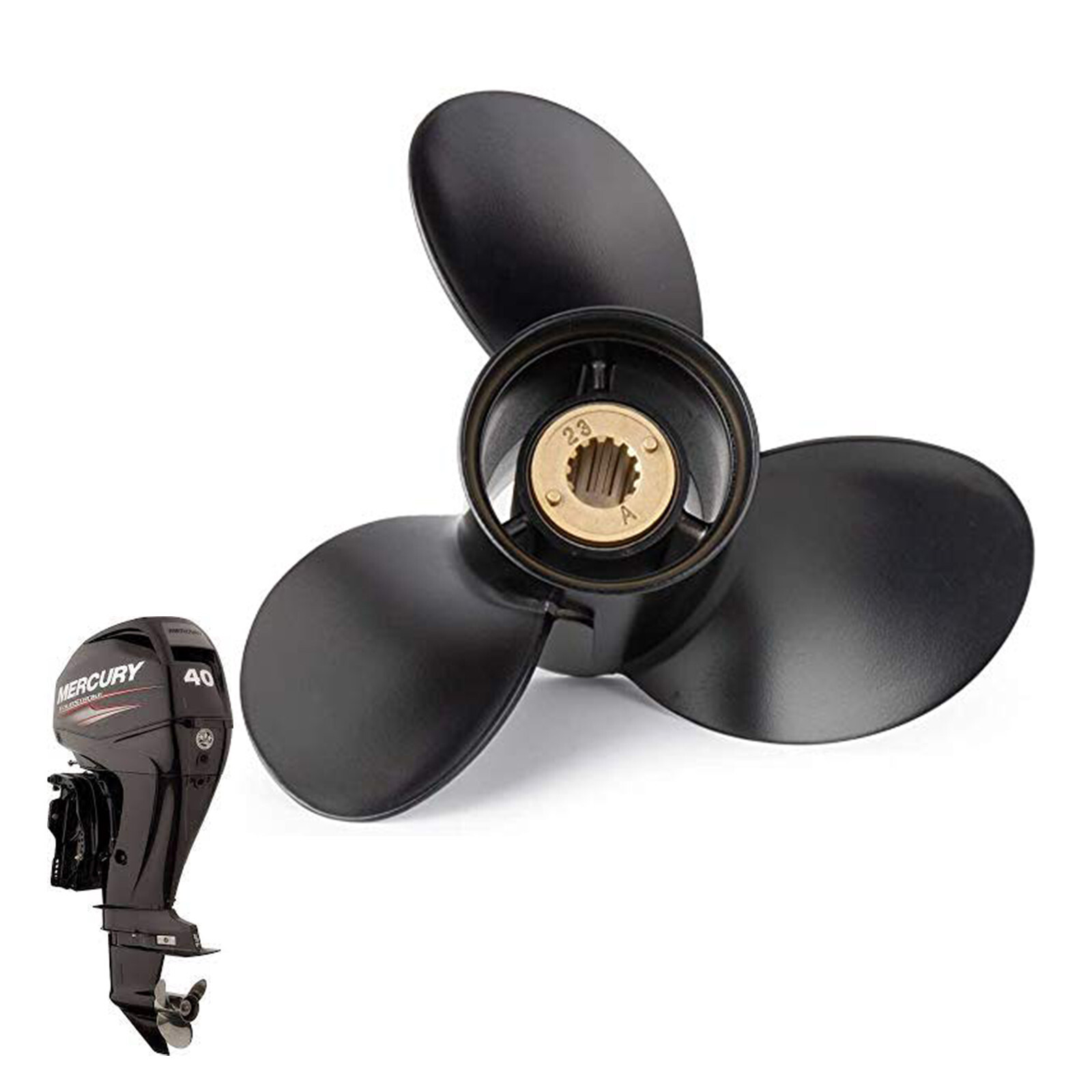 10 3/8x14 Mercury propeller 13 Spline 48-816706A45 Fit Mercury 25-70 HP,RH