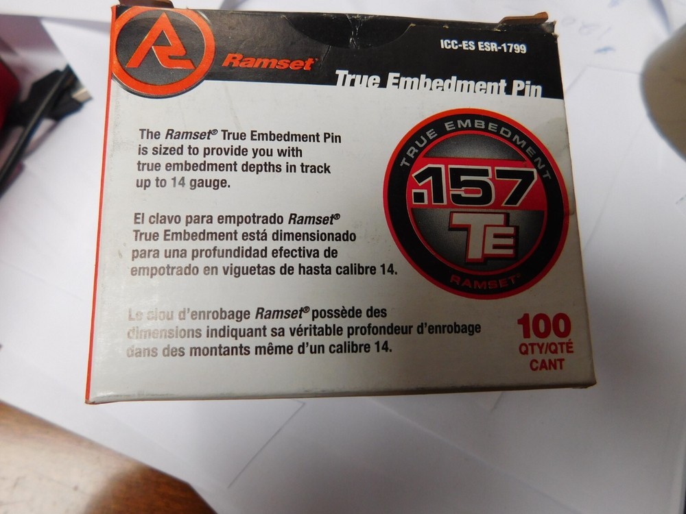 RAMSET fastener Pin,1 1/2 In,Powder Tool