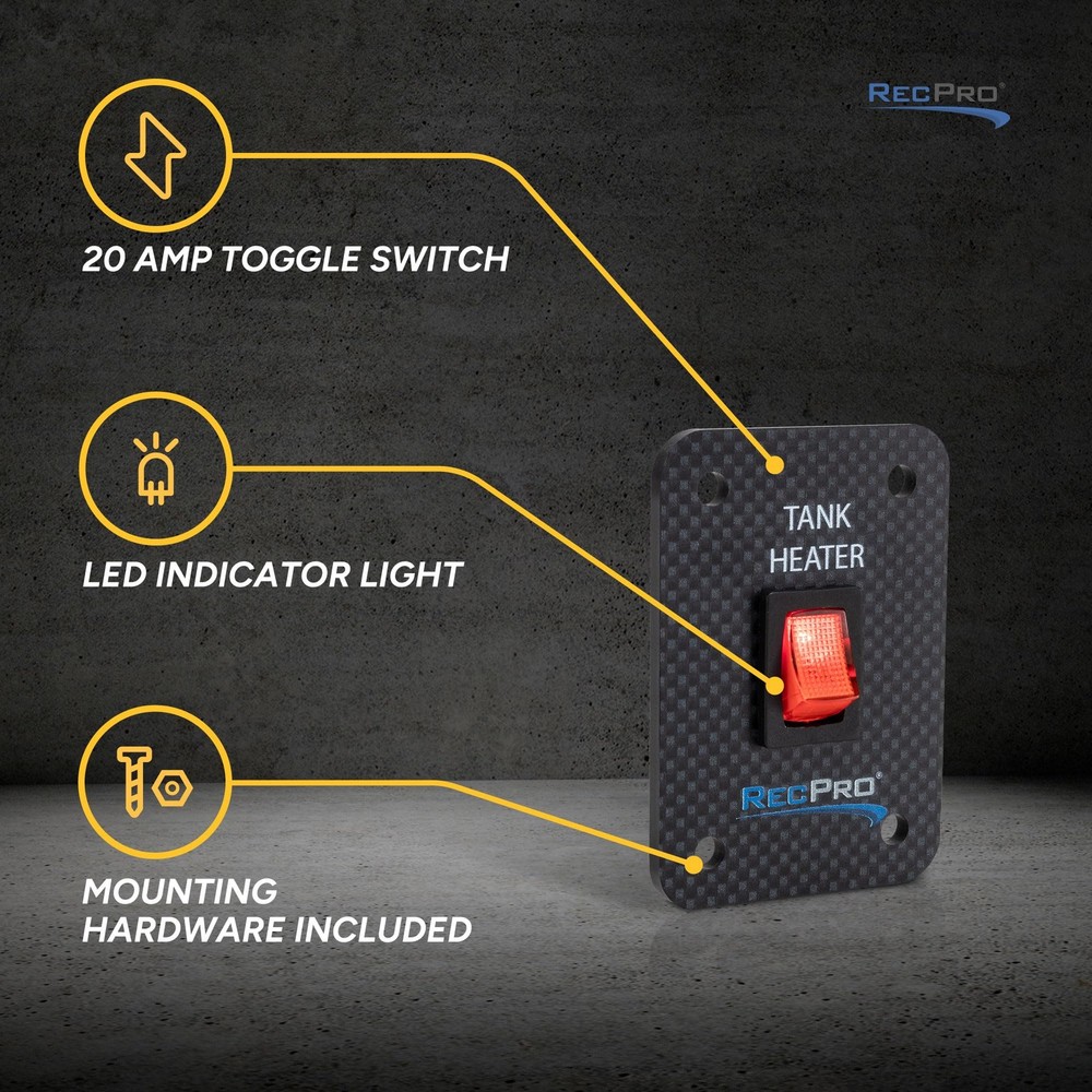 RV Toggle Switch | Tank System Control Panel | Gang Kit System | Heating Pad ...