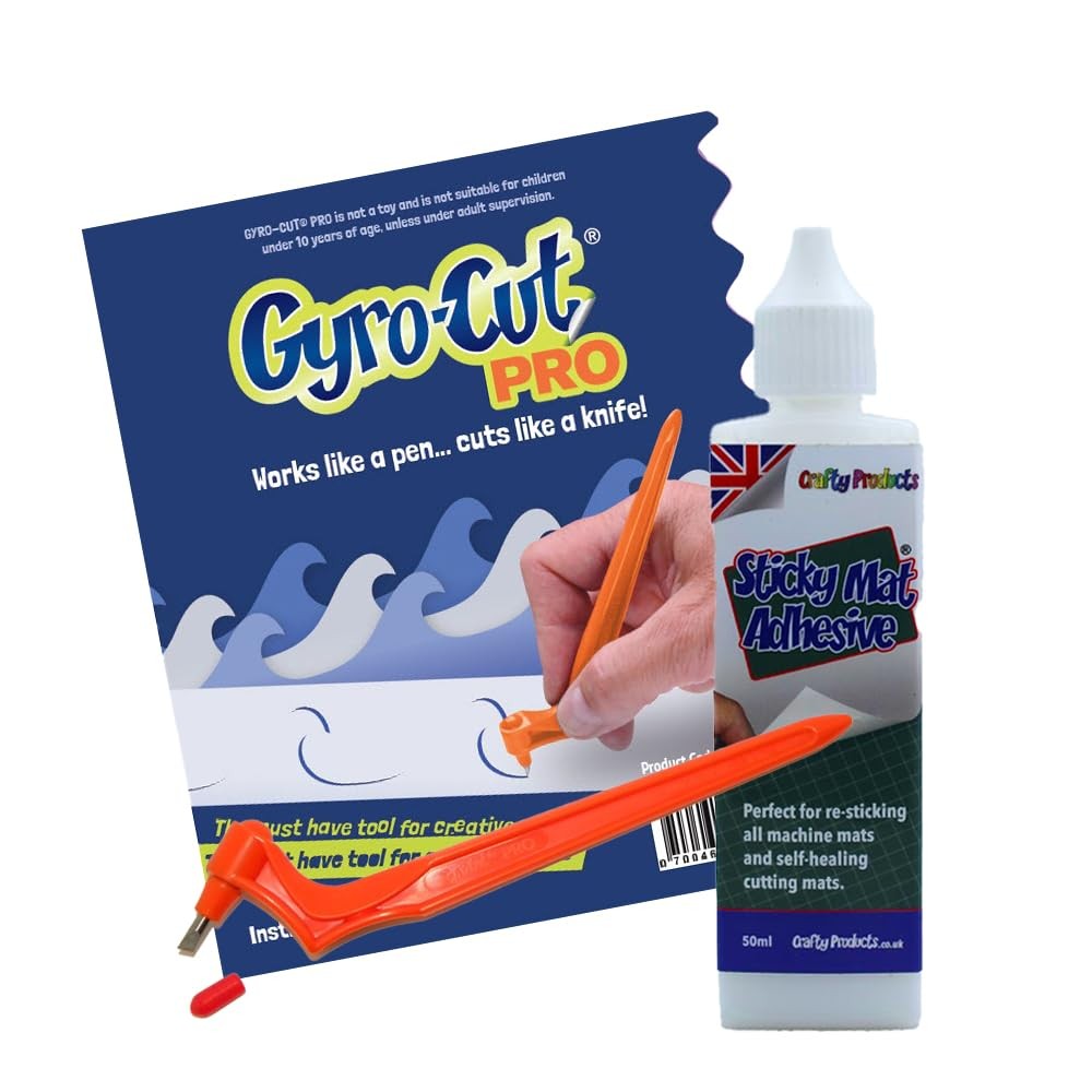 Genuine PRO Starter Set - Cutting Tool with Sticky Mat Adhesive - Rotating St...